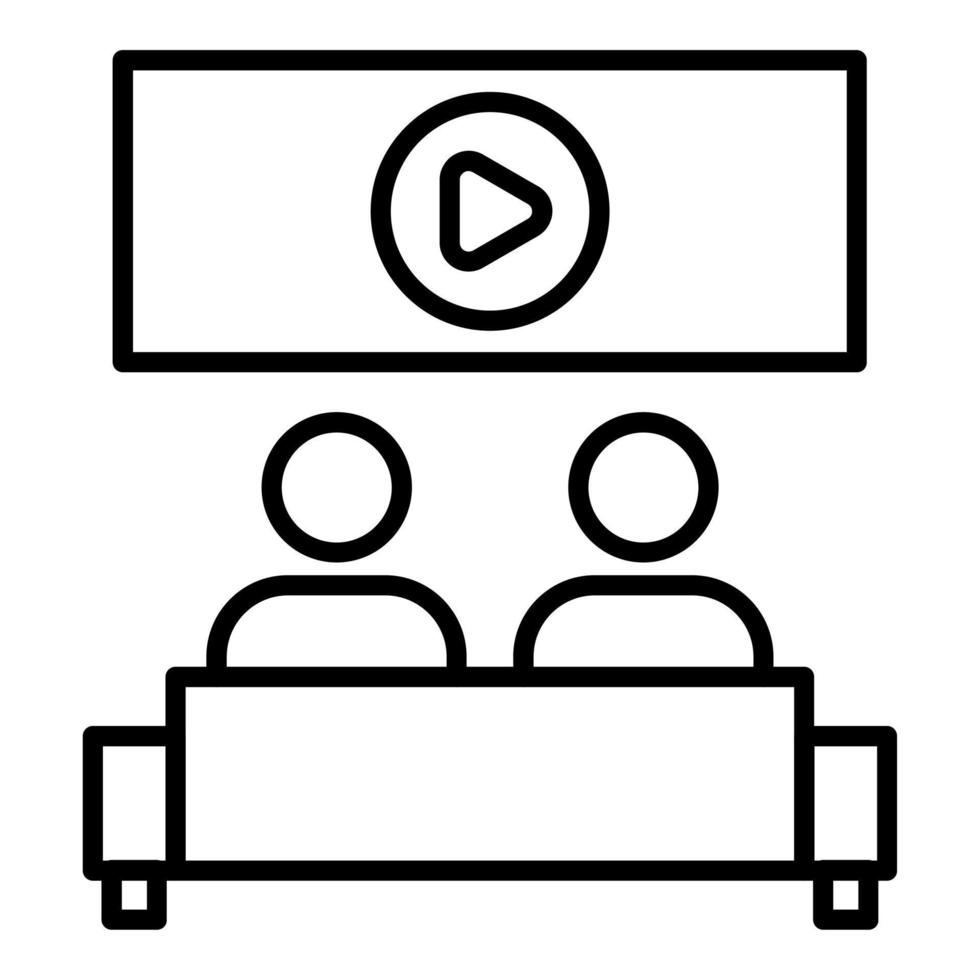 Cinema Screen Icon Style vector