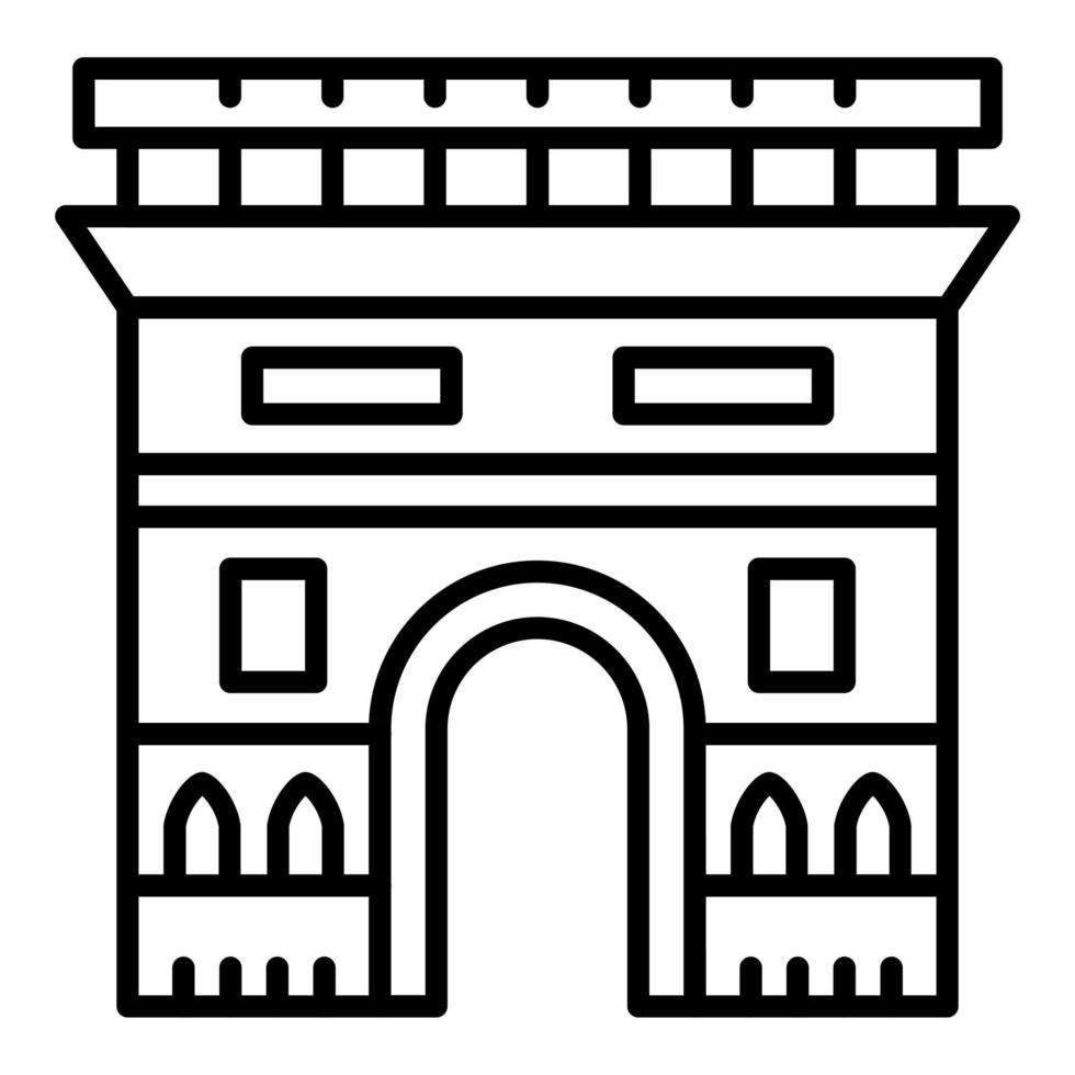 arco Delaware triunfo icono estilo vector