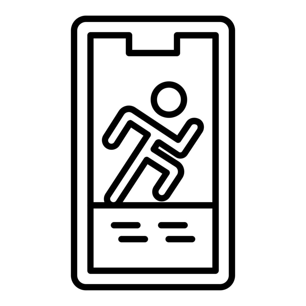 Running Icon Style vector