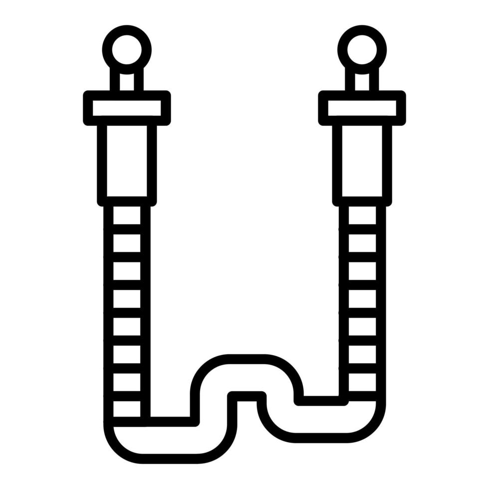 Jumping Rope Icon Style vector