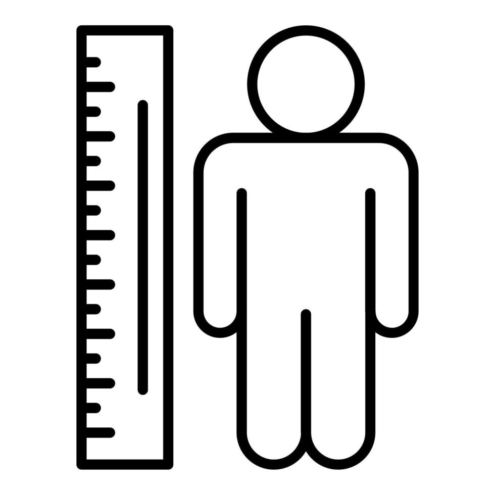 Body Mass Index Icon Style vector