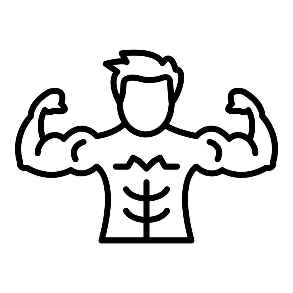 abdominales icono estilo vector