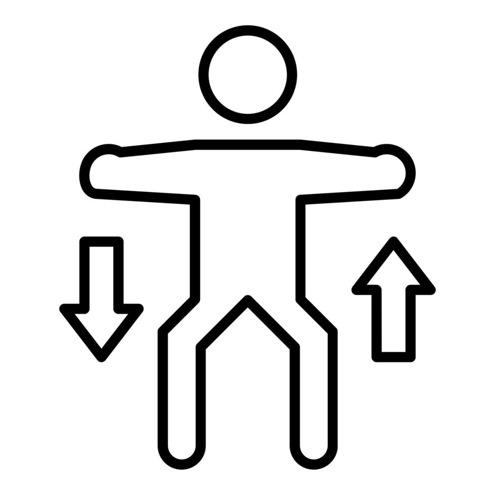 Squat Icon Style vector