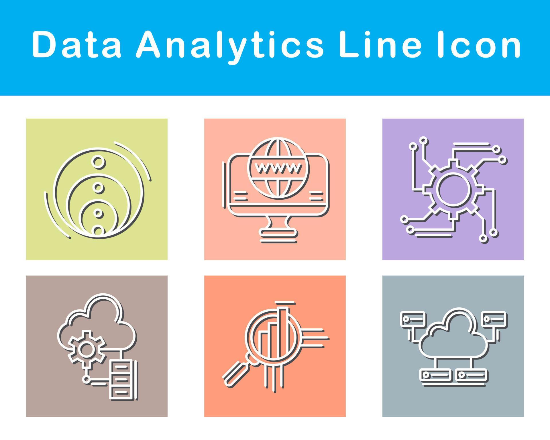 Data Analytics Vector Icon Set 21266673 Vector Art at Vecteezy