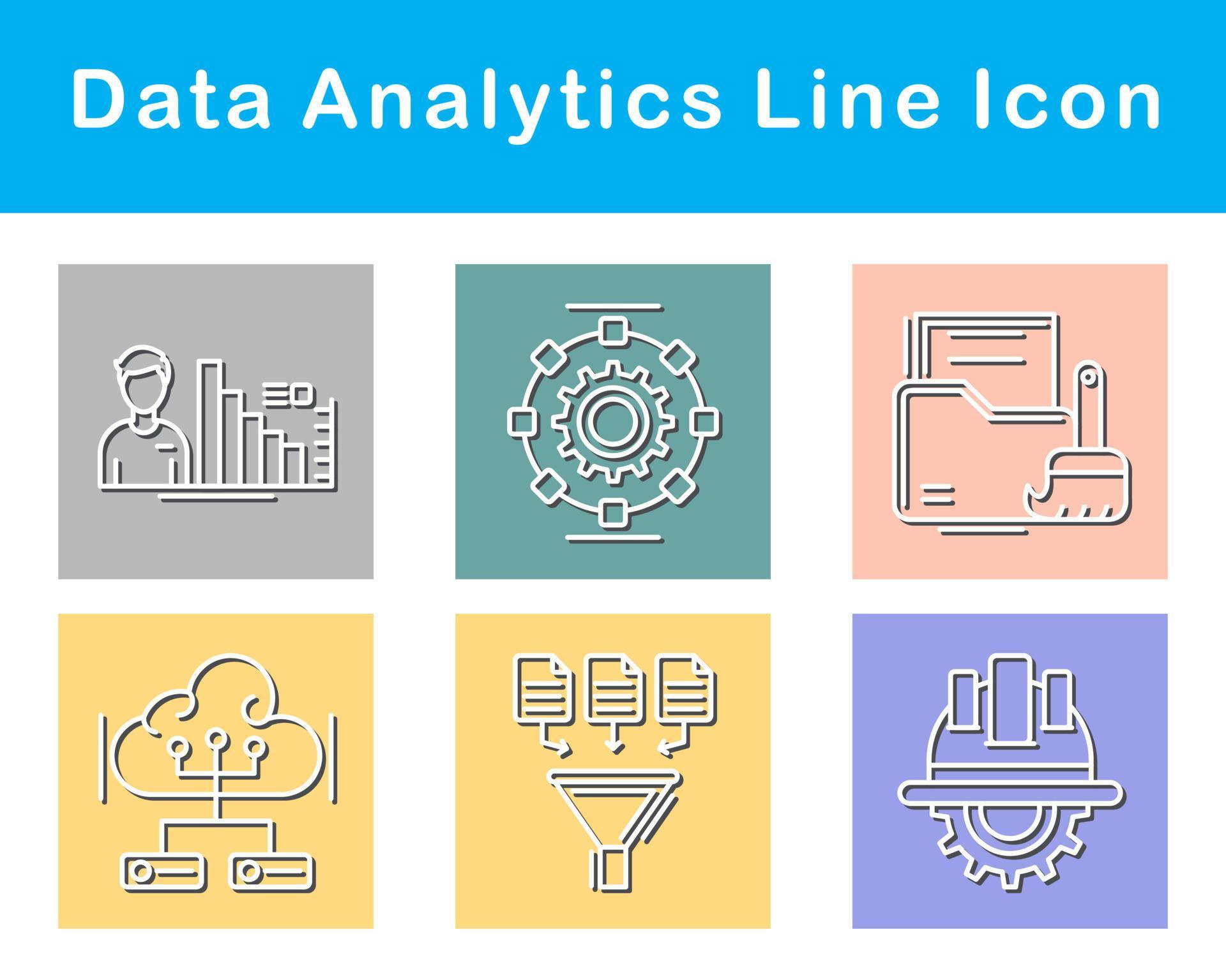 Data Analytics Vector Icon Set 21266678 Vector Art at Vecteezy