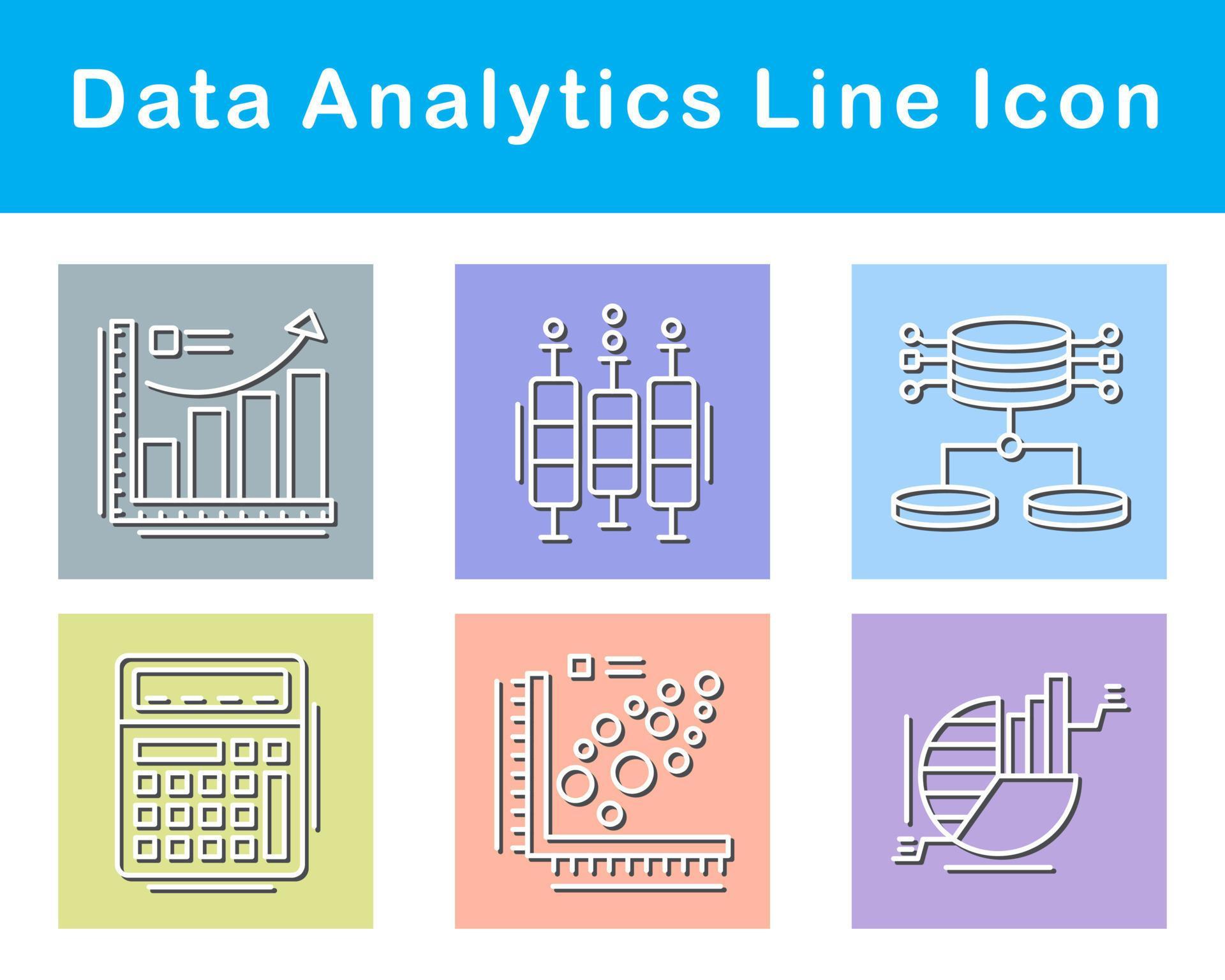 Data Analytics Vector Icon Set 21266688 Vector Art at Vecteezy