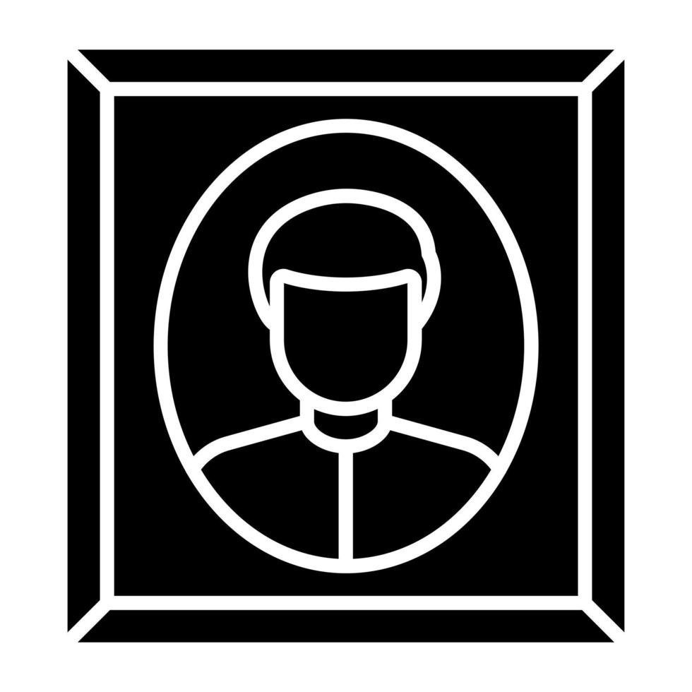 Portrait Icon Style vector
