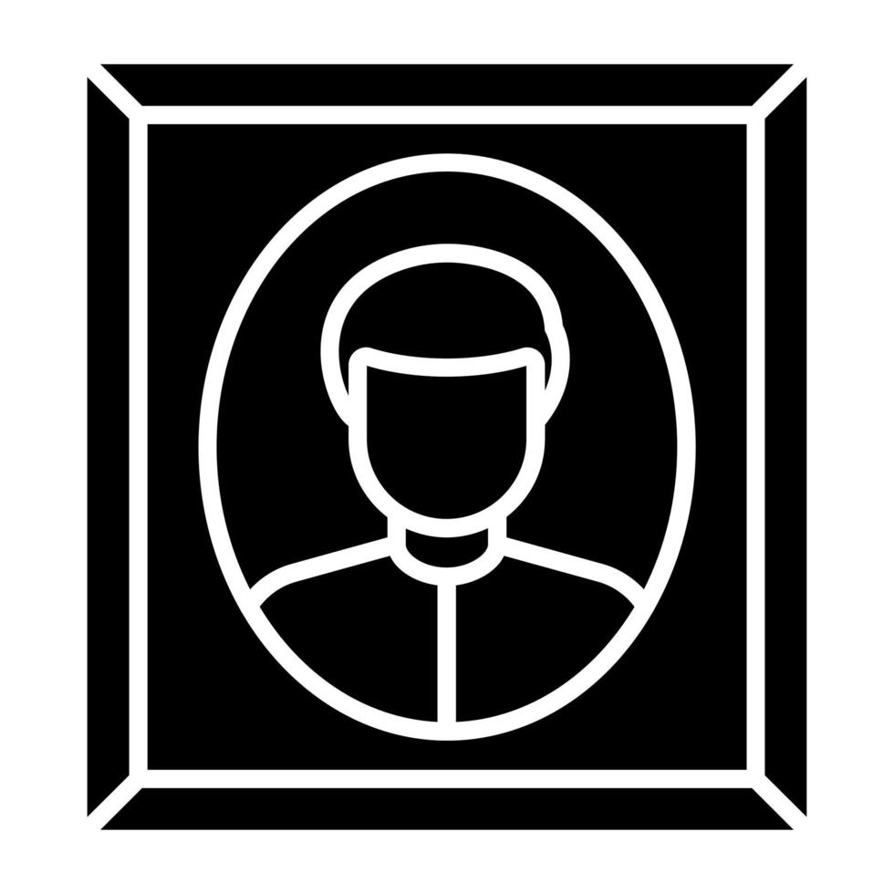 Portrait Icon Style vector