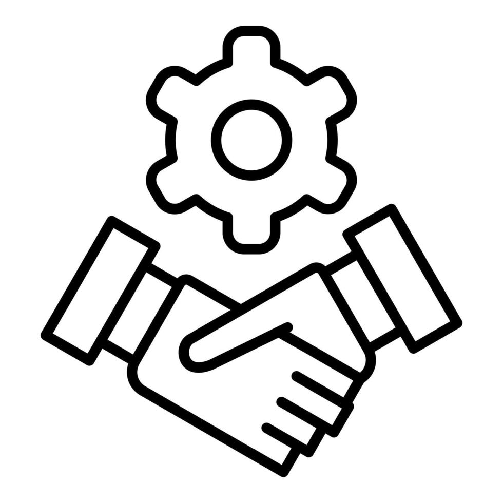 Cooperation Icon Style vector