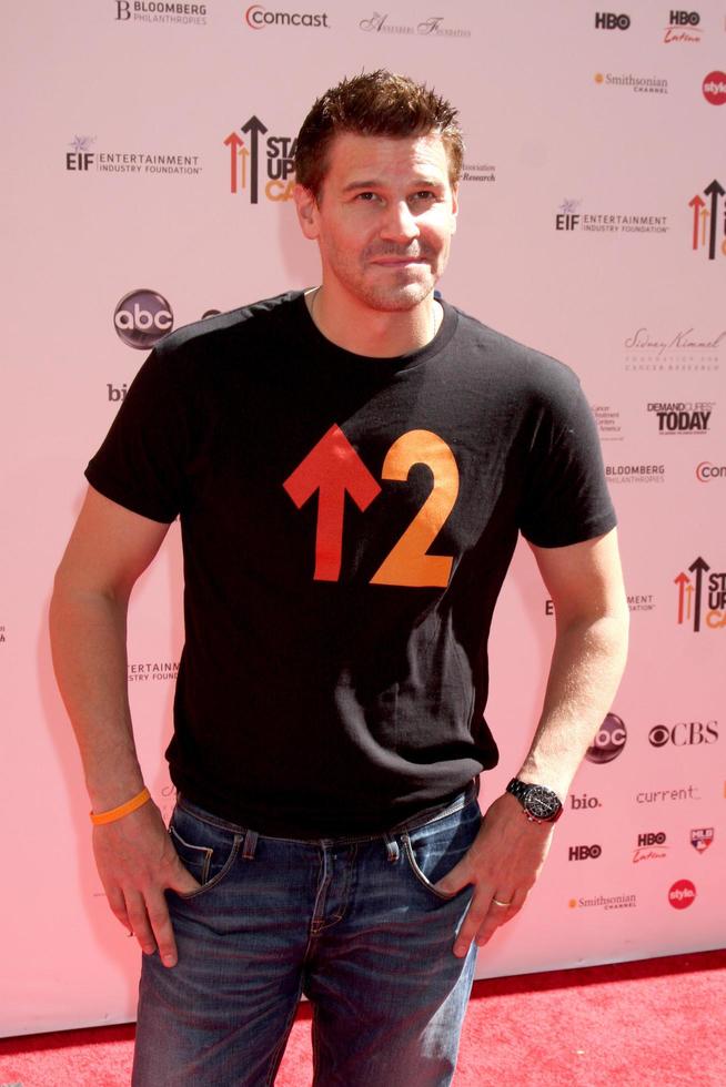 los angeles sep 10 david boreanaz llega a el estar arriba 2 cáncer 2010 evento a sony estudios en septiembre 10 2010 en paloma silvestre ciudad California foto