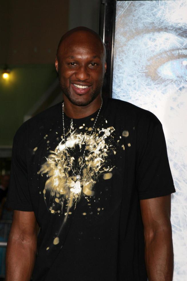 Lamar Odom  arriving at the Whiteout Premiere at the Manns Village Theater in Westwood CA on September 9 20092009 photo