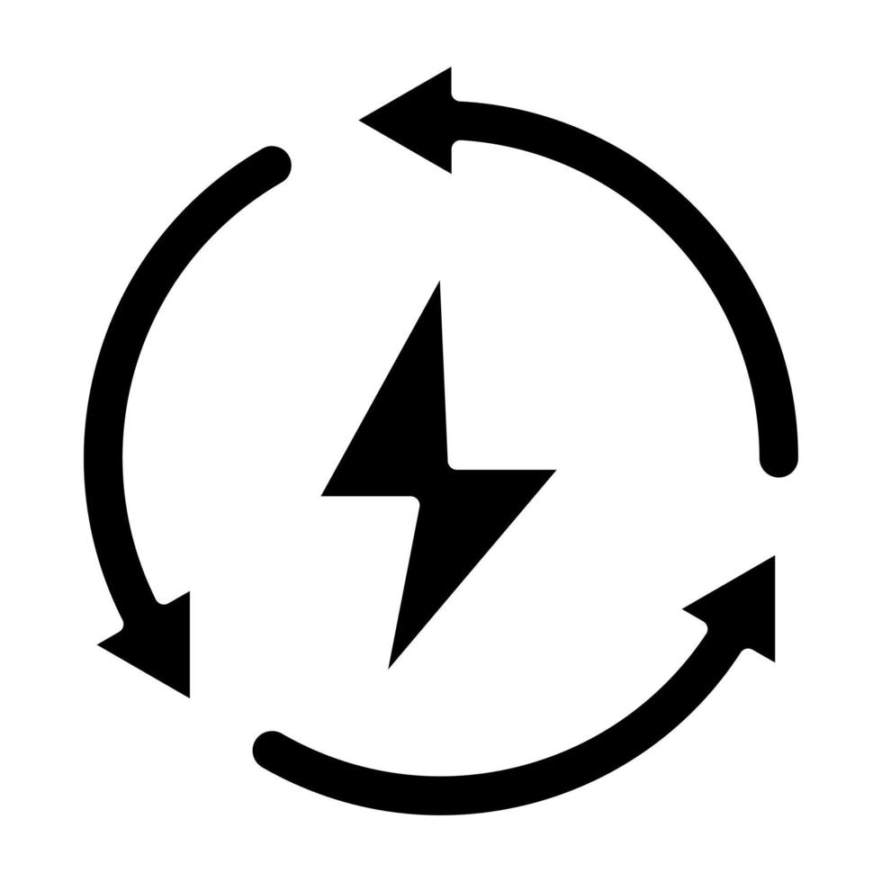 Energy Saving Icon Style vector