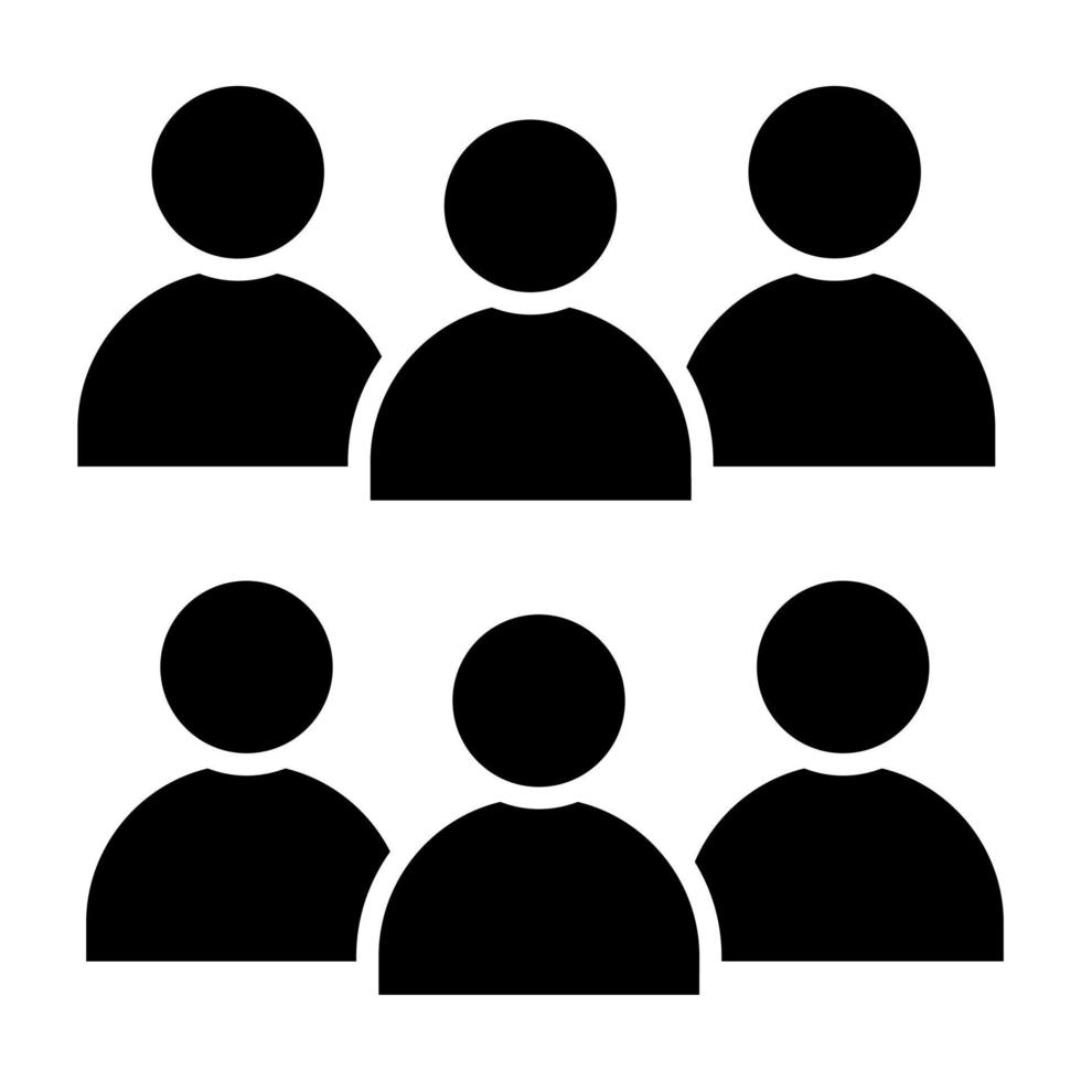Small Group Icon Style vector