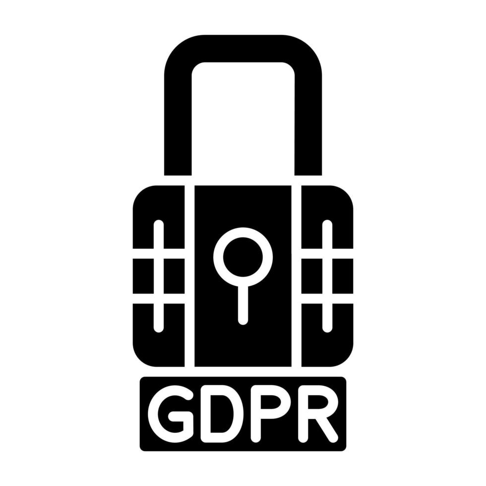 Gdpr Icon Style vector