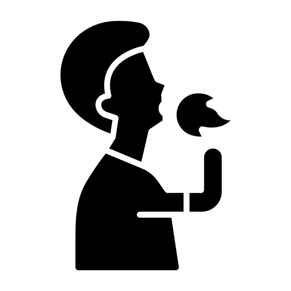 Fire Eater Icon Style vector