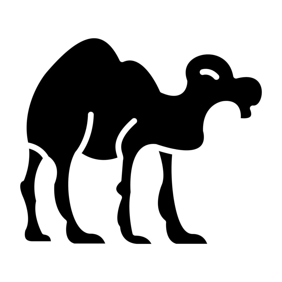 camello icono estilo vector