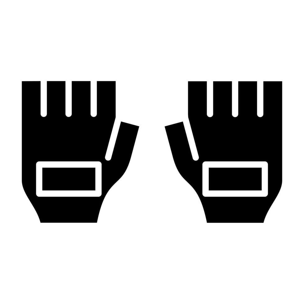 Cycling Gloves Icon Style vector