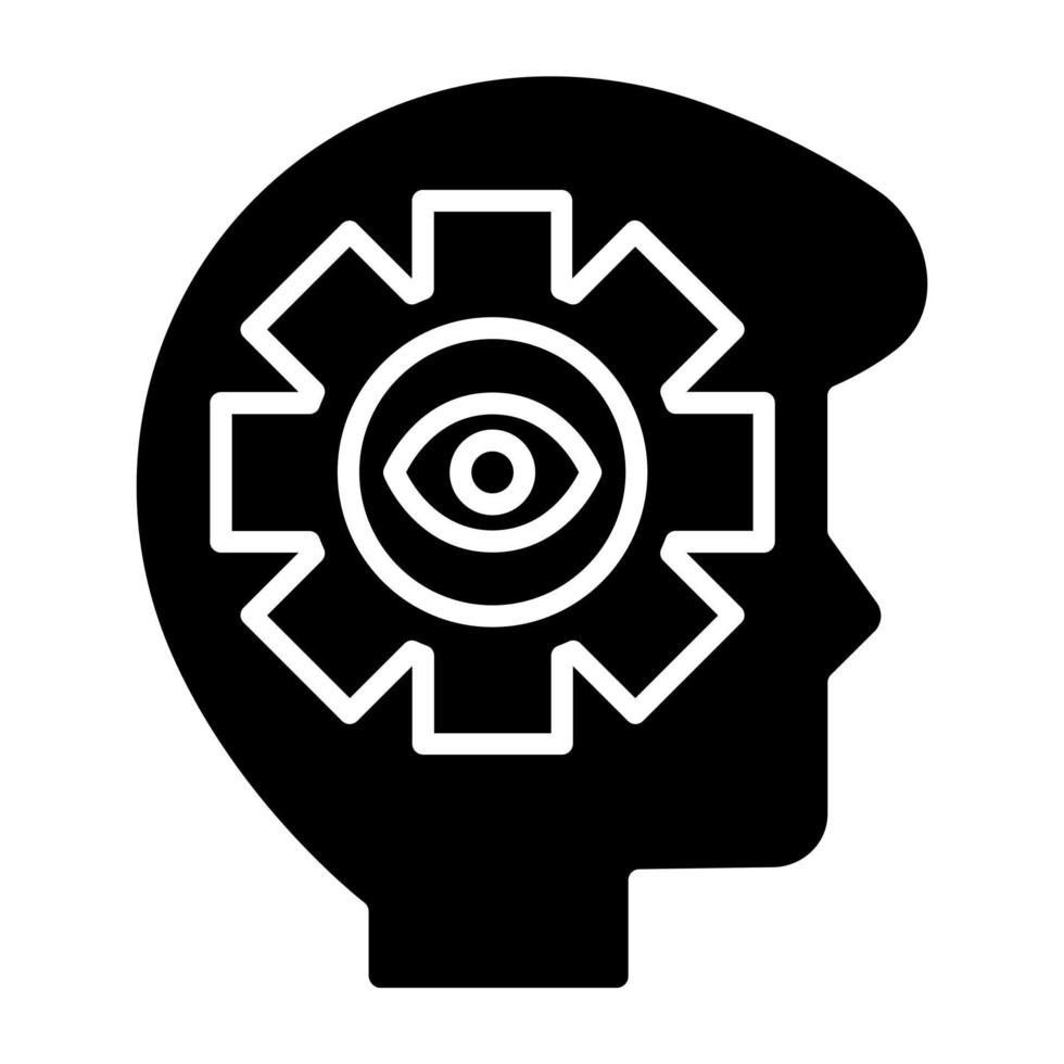 Self Awareness Icon Style vector