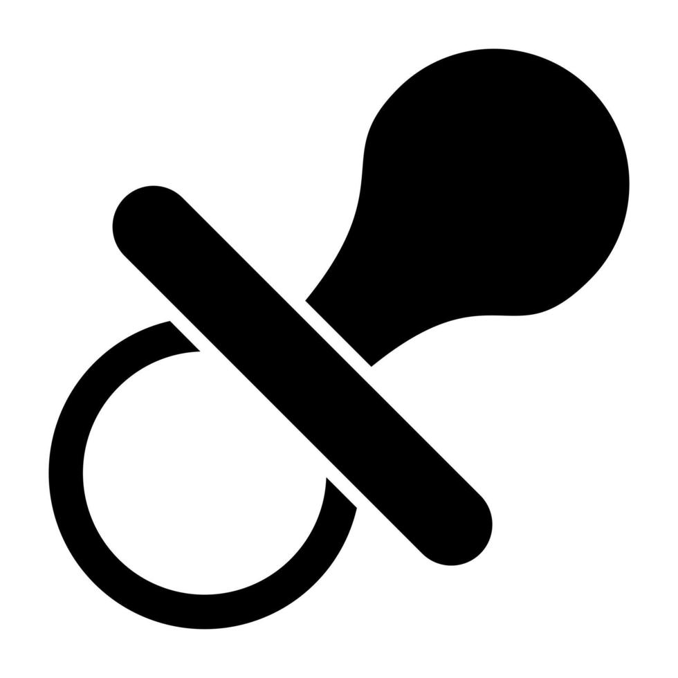 Pacifier Icon Style vector