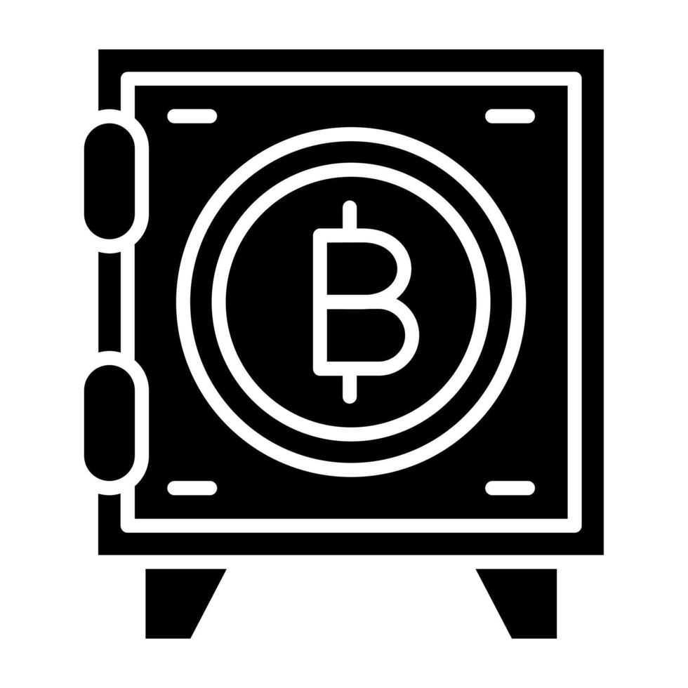 Crypto Vault Icon Style vector