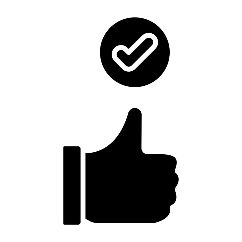 Thumbs Up Icon Style vector