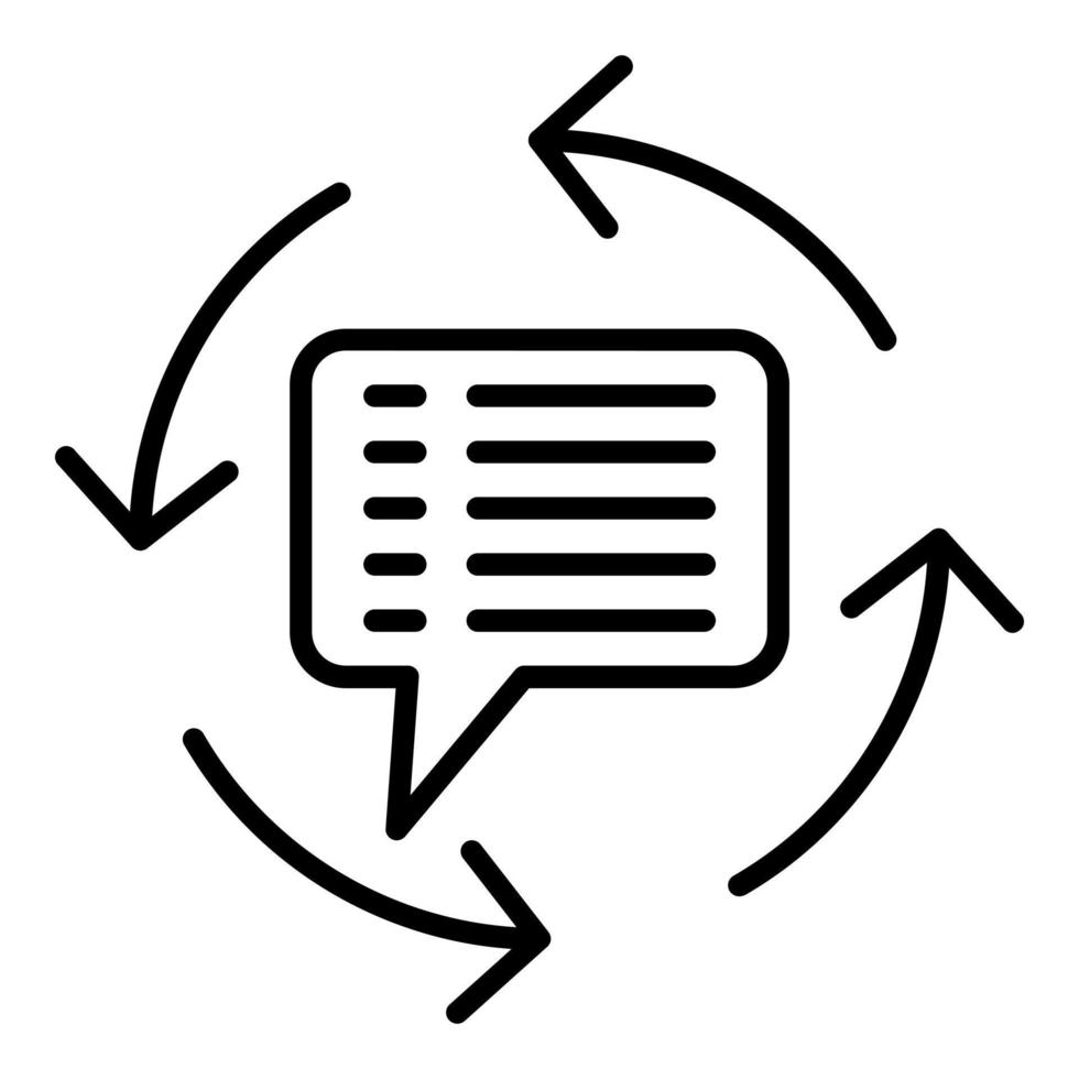 Feedback Loop Icon Style vector