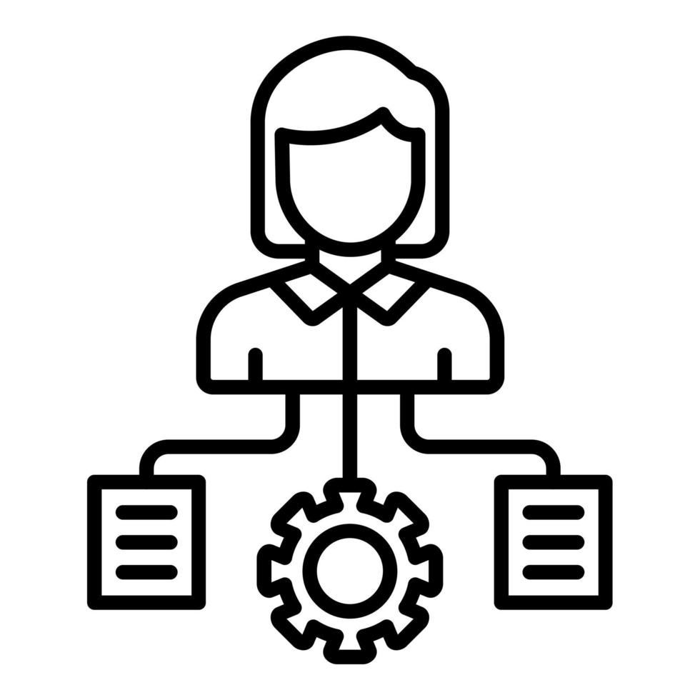 Project Manager Icon Style vector