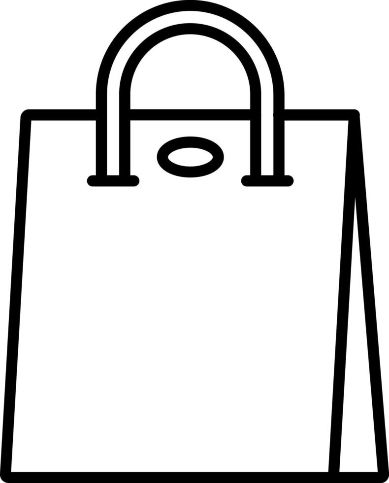 Shopping Bag Icon Style vector