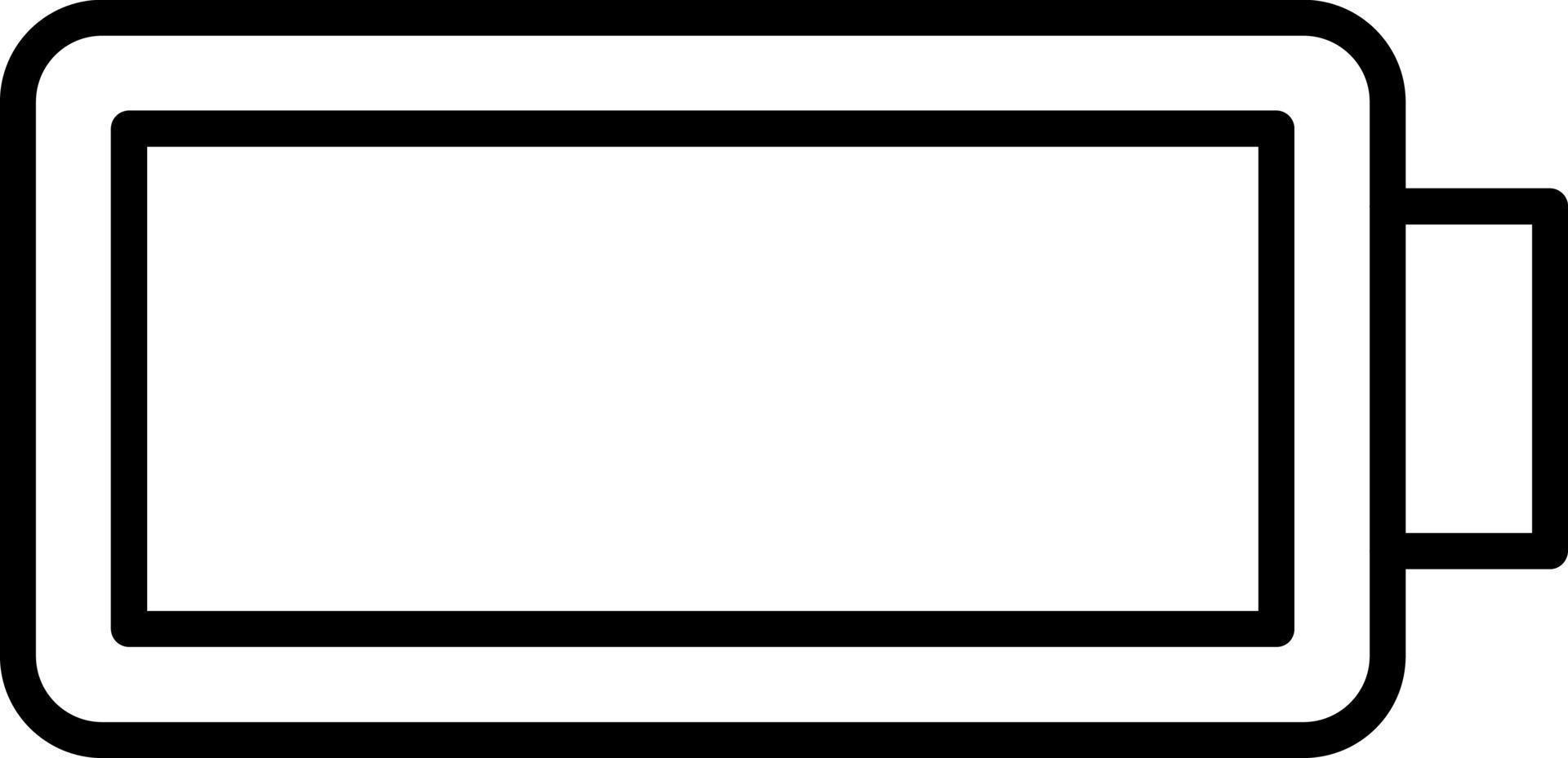 Empty Battery Icon Style vector