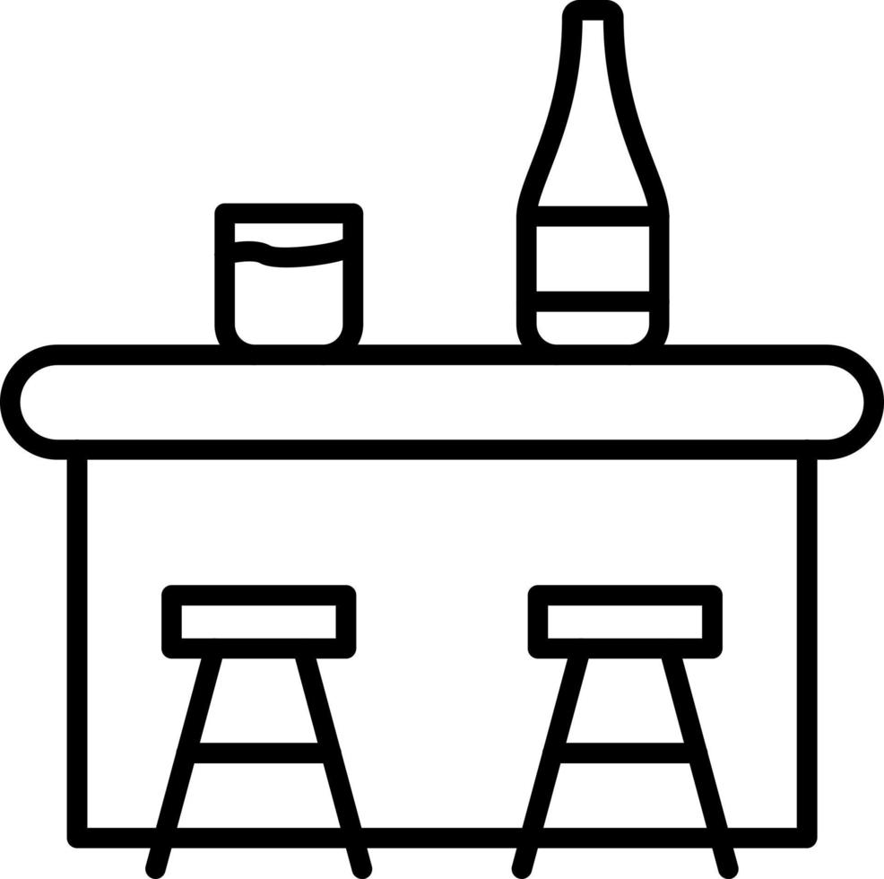 Bar Counter Icon Style vector