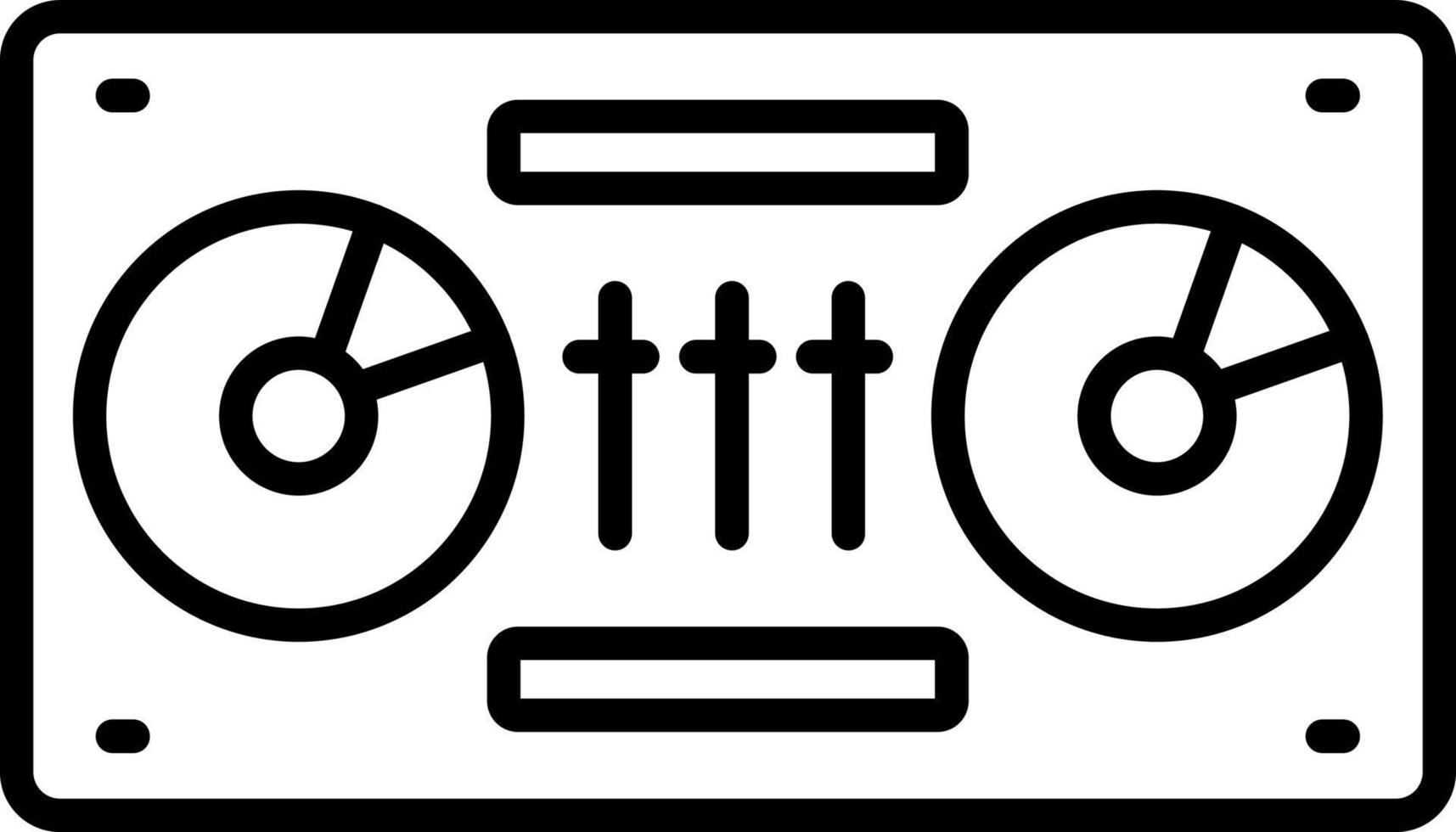 DJ Decks Icon Style vector