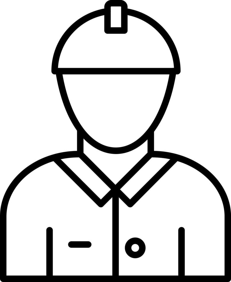 Male Engineer Icon Style vector