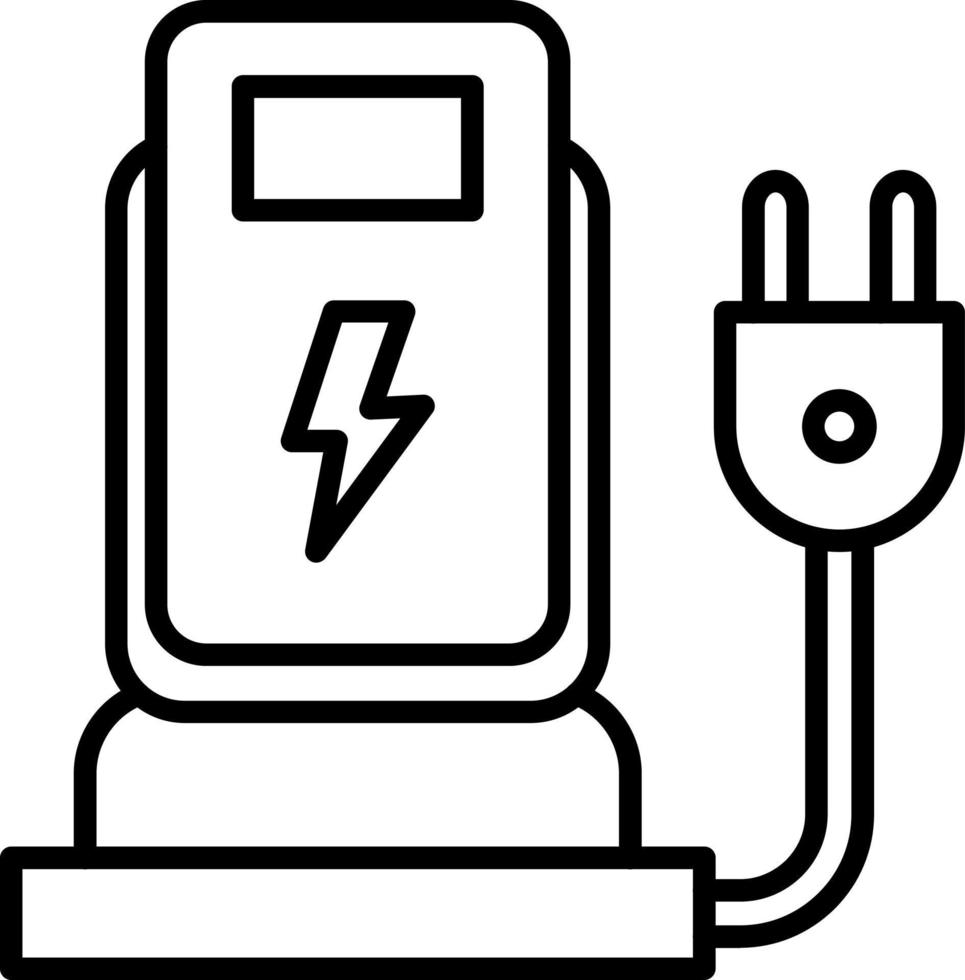 Charging Station Icon Style vector