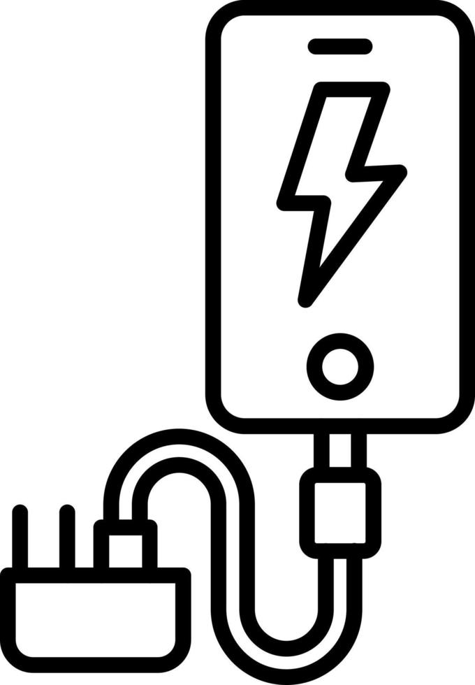 Smartphone Charger Icon Style vector