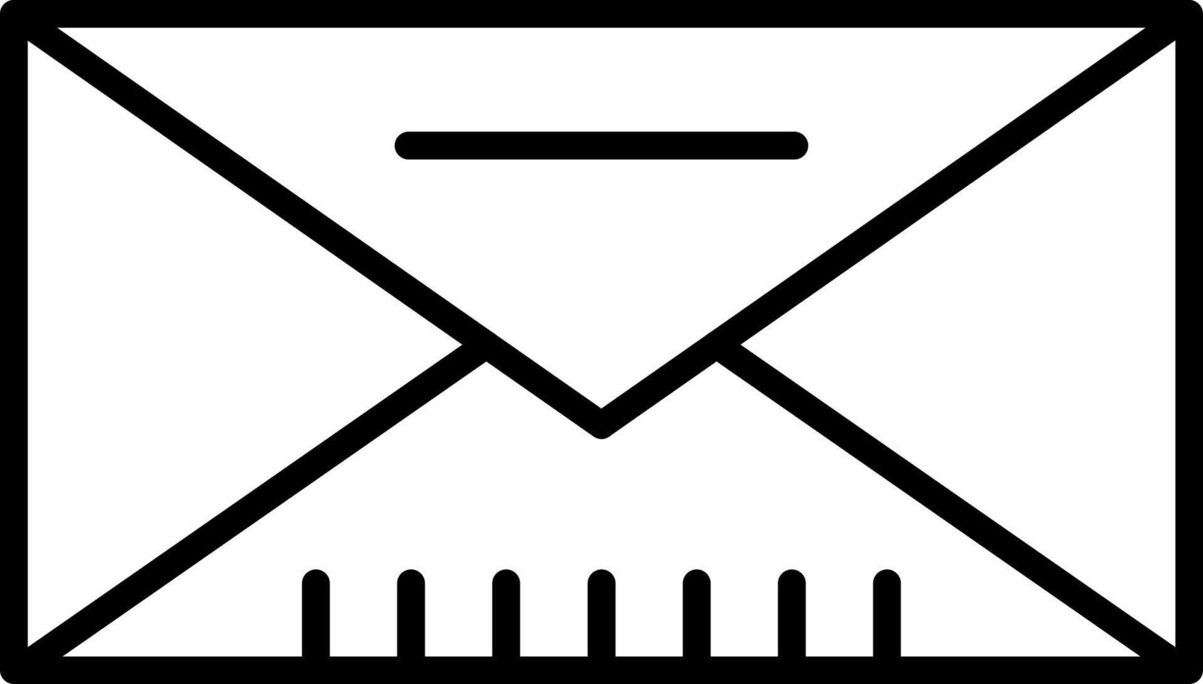 estilo de icono de correo vector