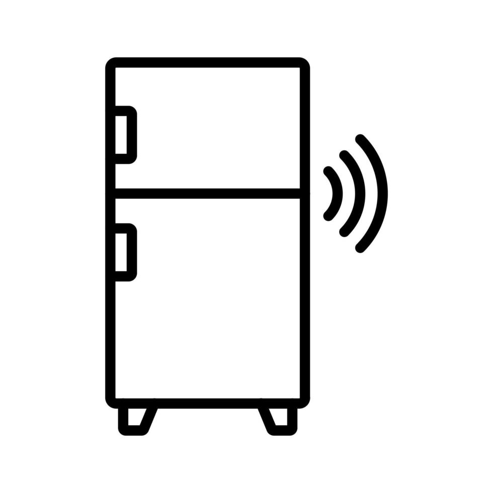 Smart Refrigerator Icon Style vector