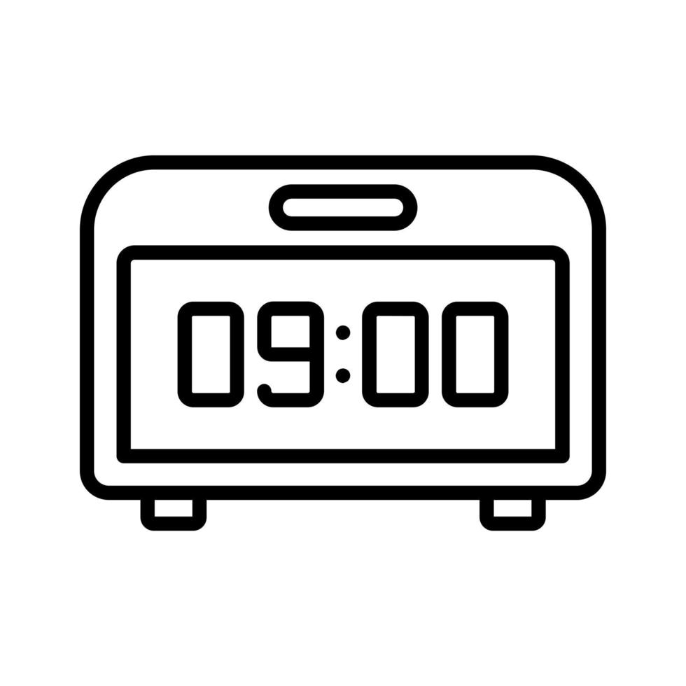 Digital Clock Icon Style vector