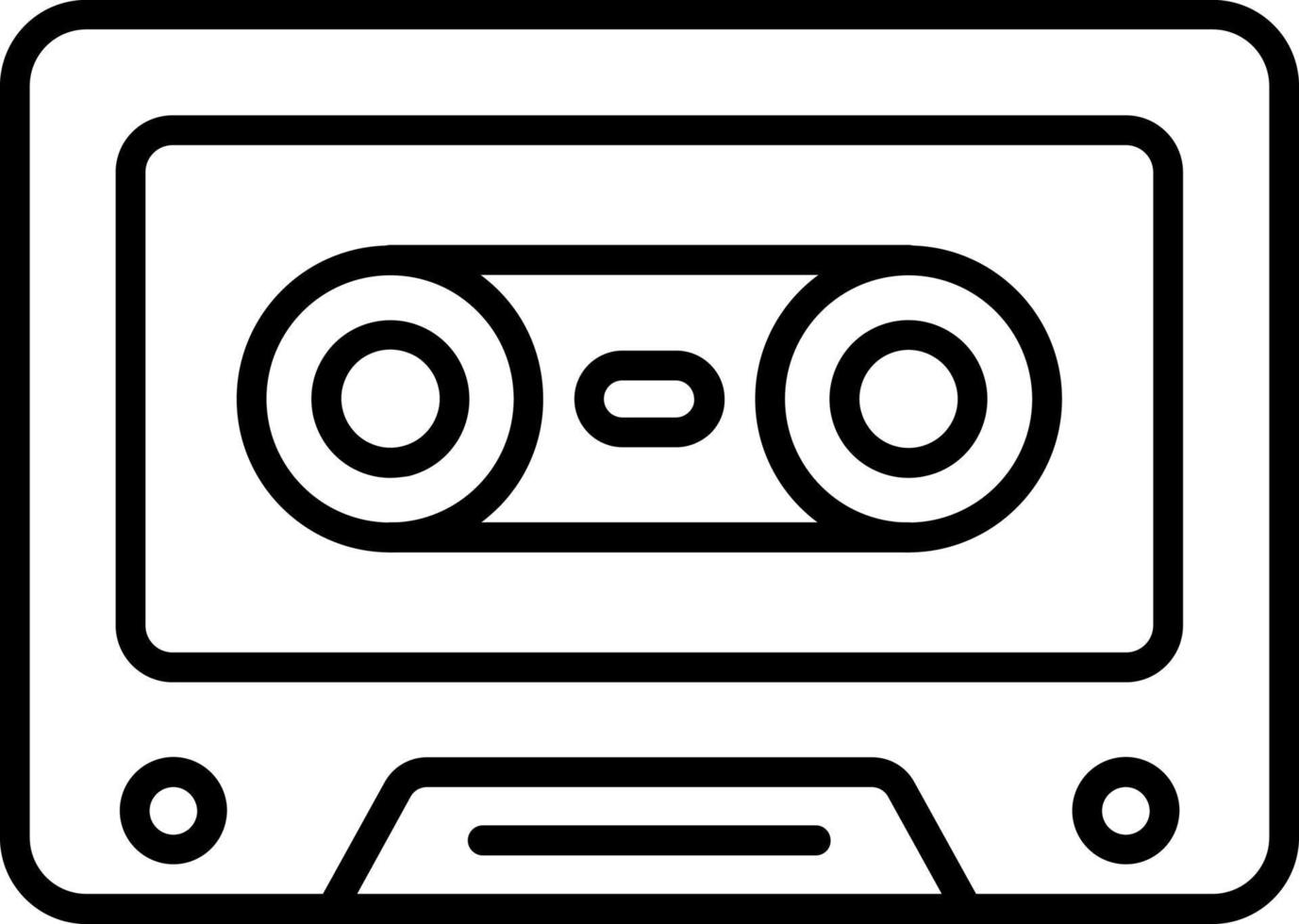 Cassette Icon Style vector