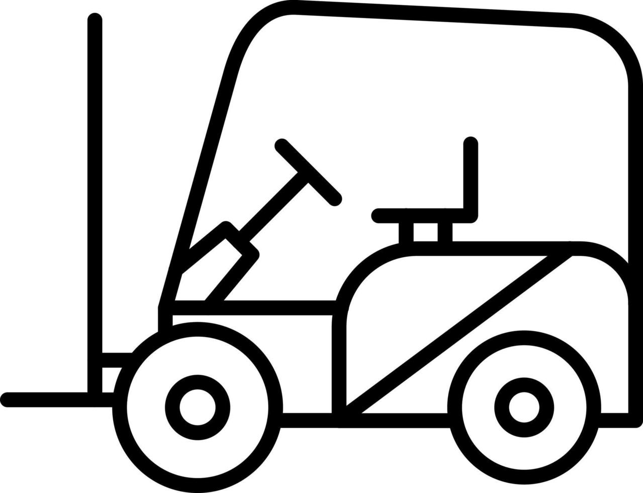 Fork Lift Icon Style vector