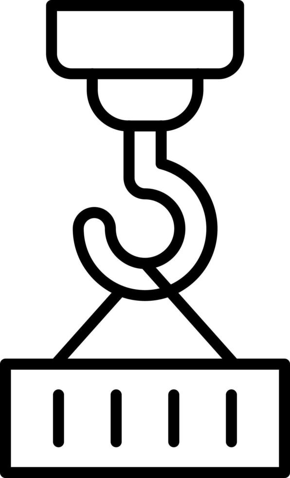 Overhead Cranebox Icon Style vector