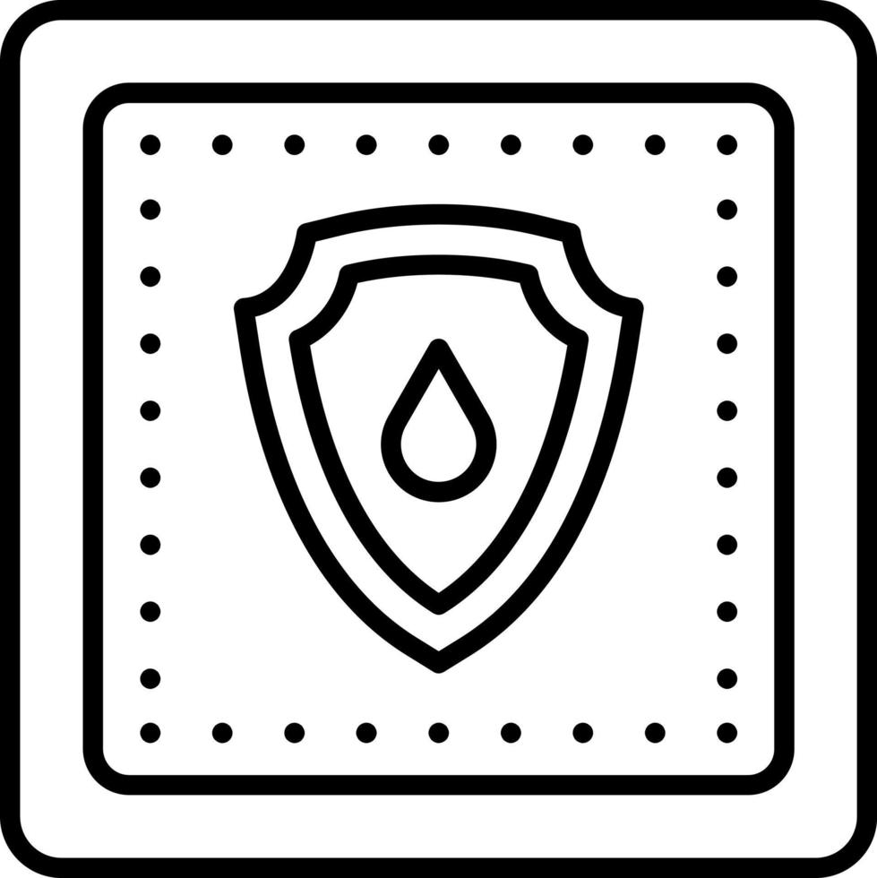 Water Resistant Fabric Icon Style vector