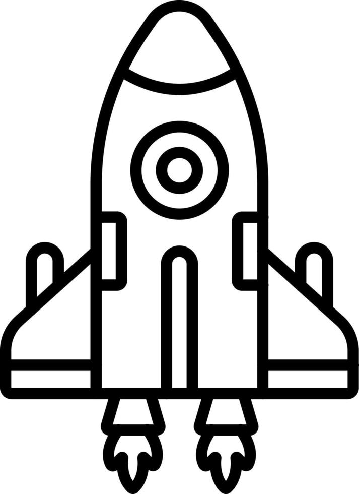 Spaceship Icon Style vector