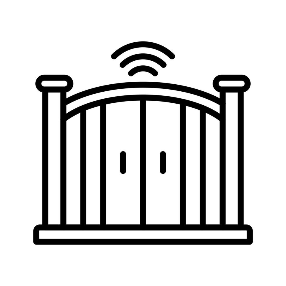 Smart Gate Icon Style vector