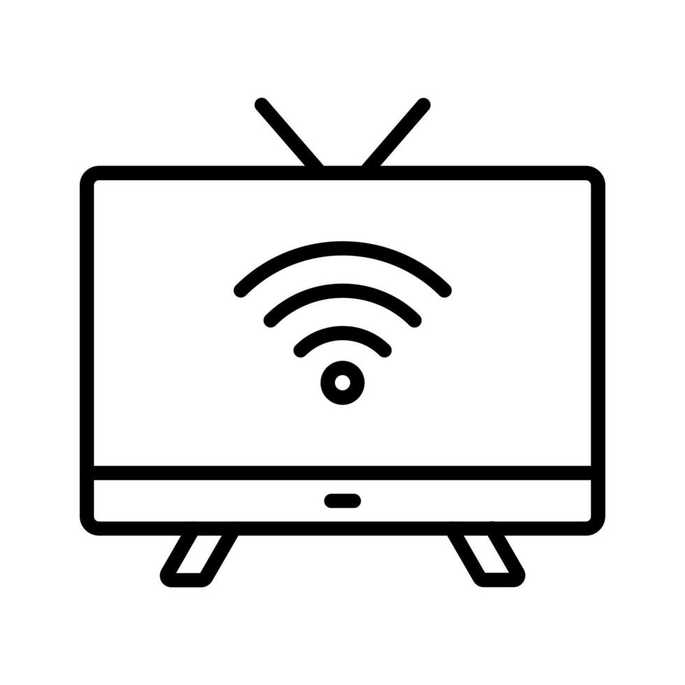 Smart Tv Icon Style vector