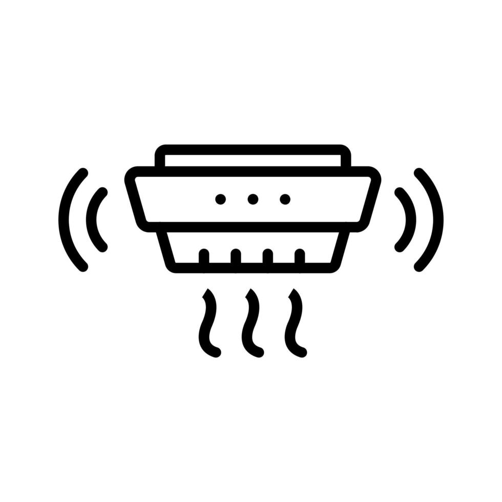 Smoke Detector Icon Style vector