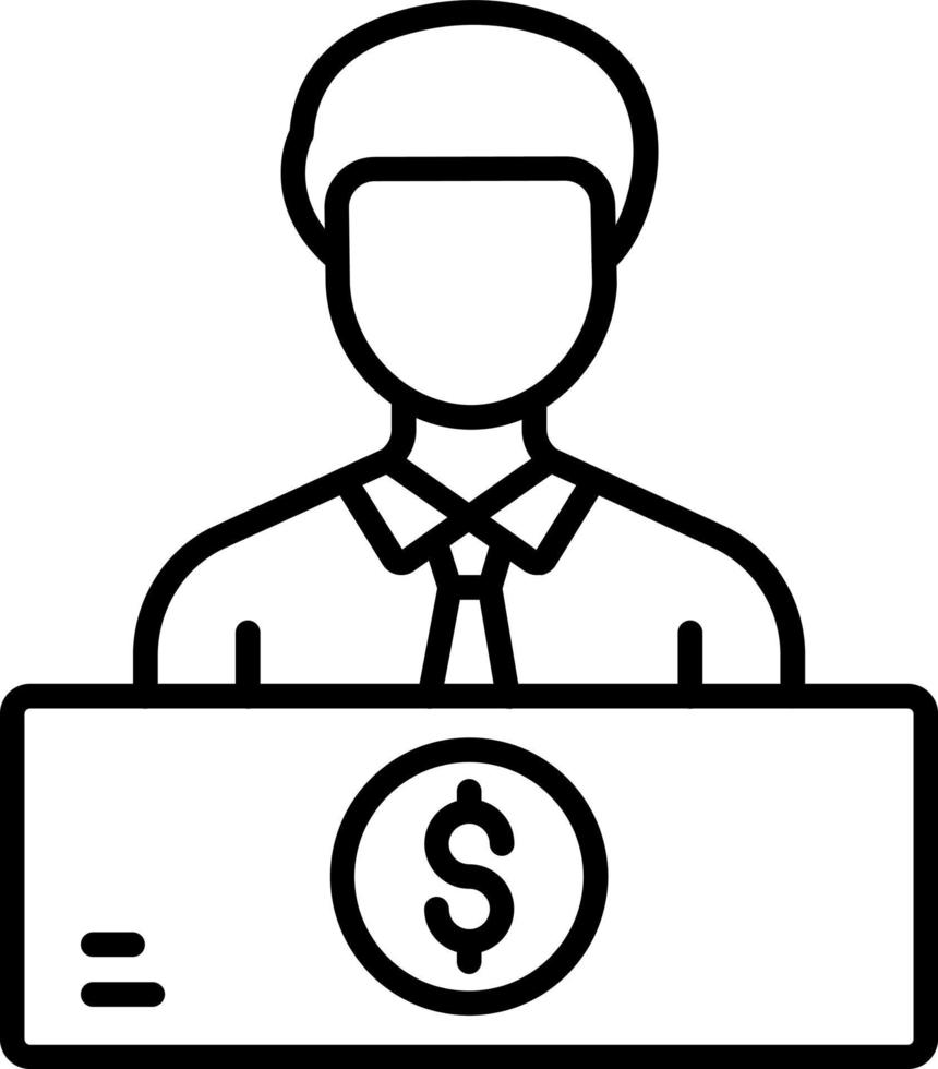 Teller Icon Style vector