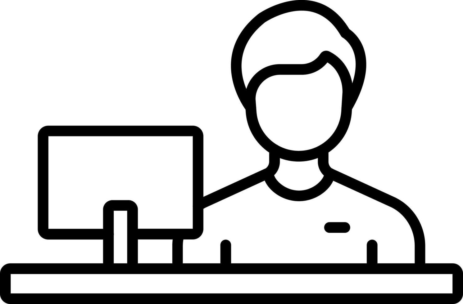 Cashier Icon Style vector