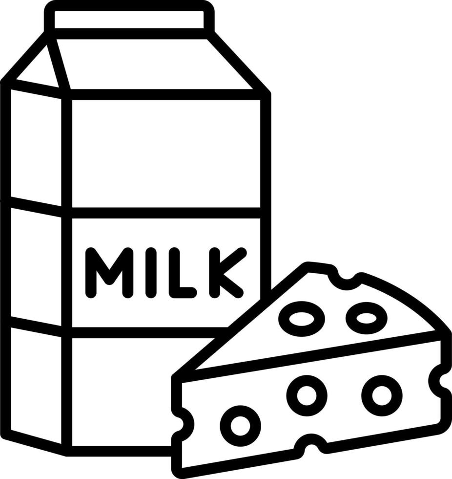 Dairy Item Icon Style vector