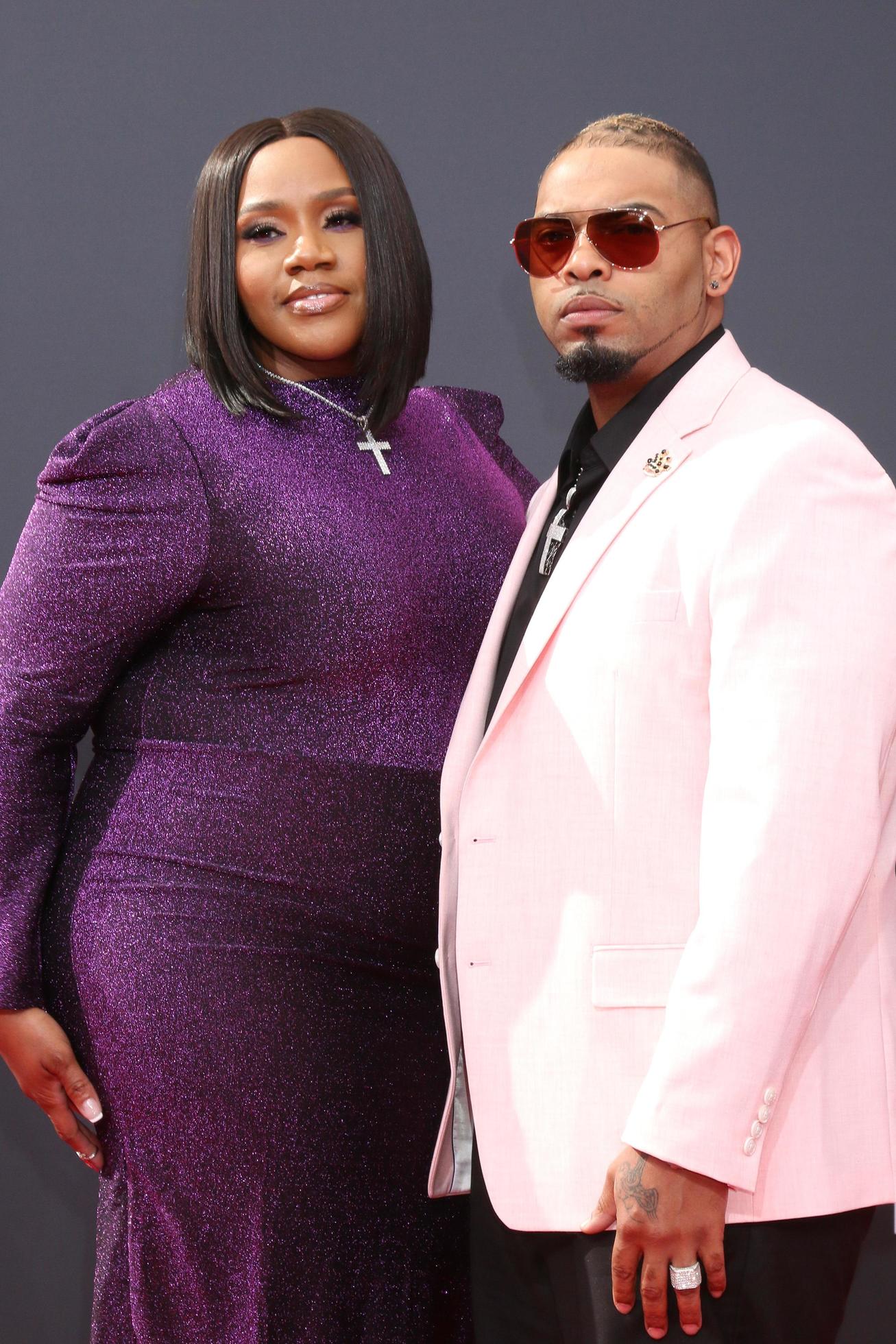 LOS ANGELES JUN 26 Kelly Price husband at the 2022 BET Awards at