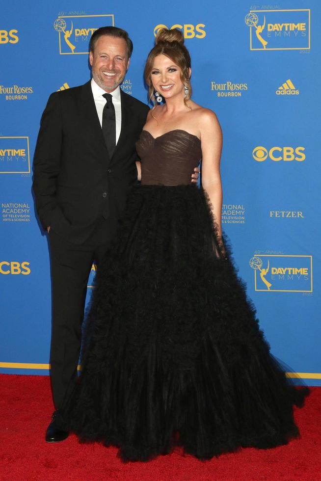 LOS ANGELES  JUN 24  Chris Harrison Lauren Zima at the 49th Daytime Emmys Awards at Pasadena Convention Center on June 24 2022 in Pasadena CA photo